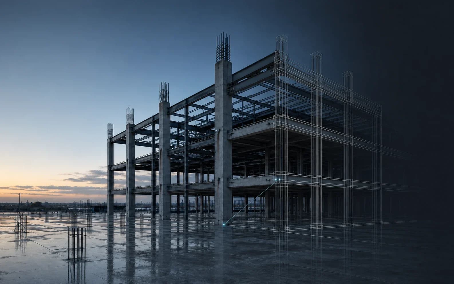 AROBOTIX product artwork showing a building structure with a BIM model overlay.